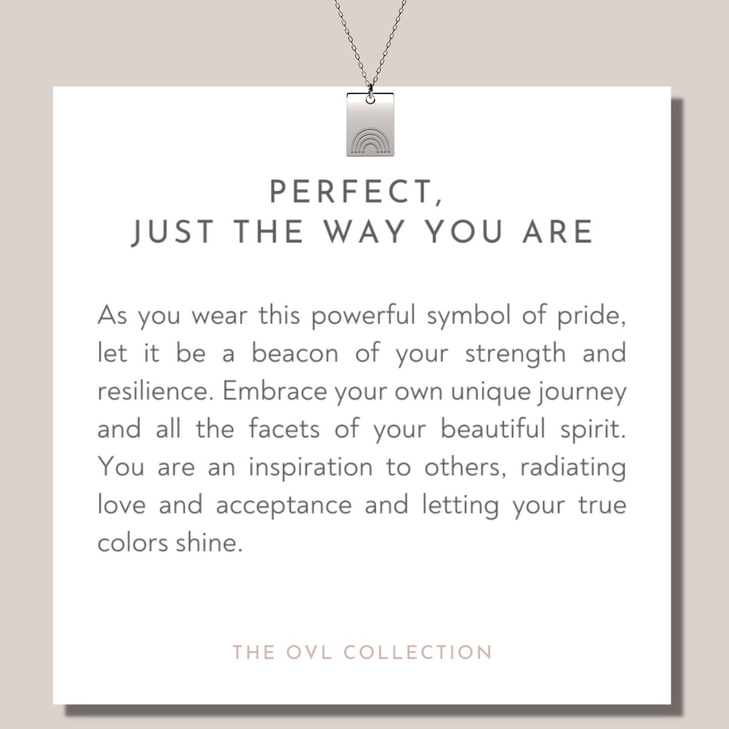 Rainbow pride necklace LGBTQ gift