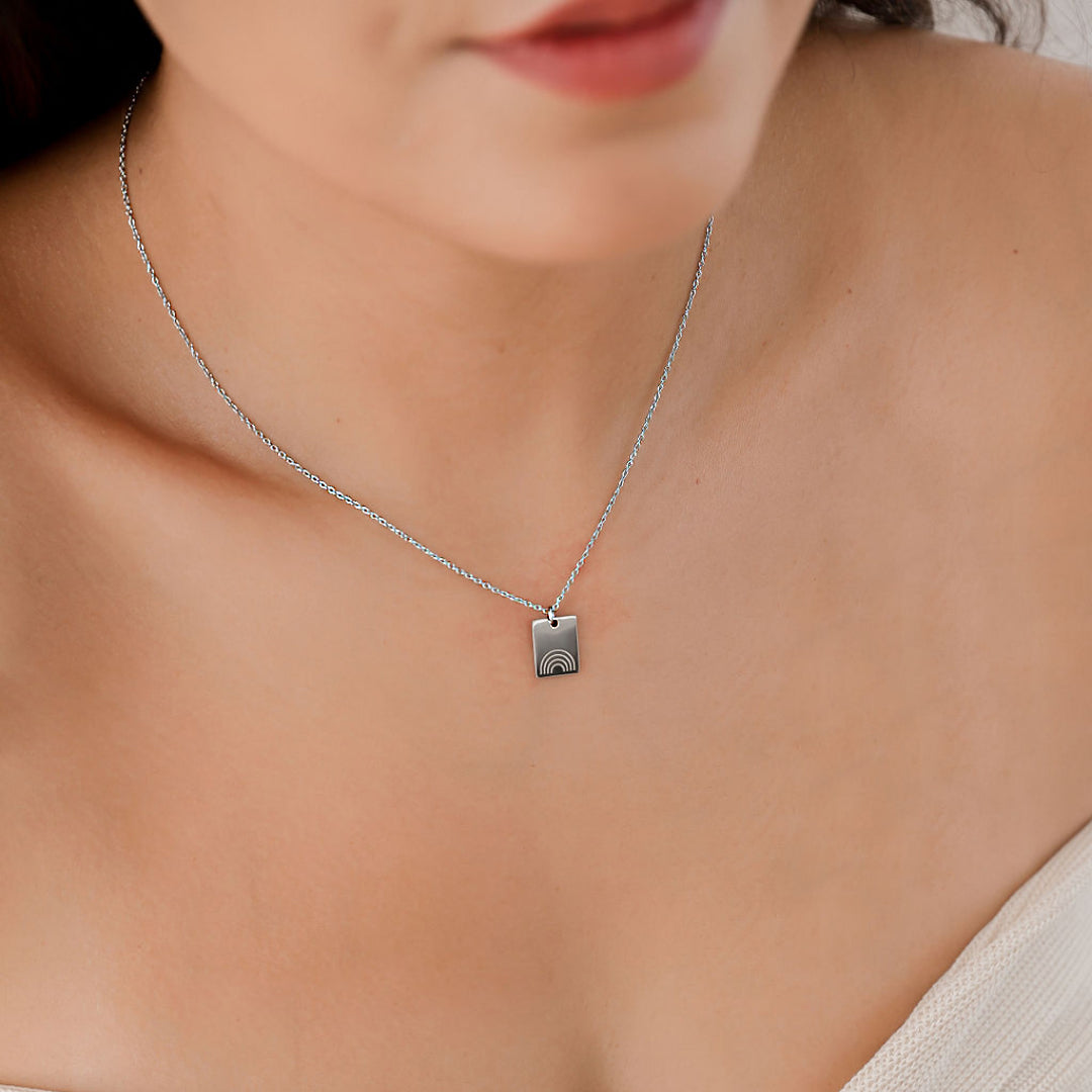 Rainbow pride necklace - LGBTQ jewelry gift