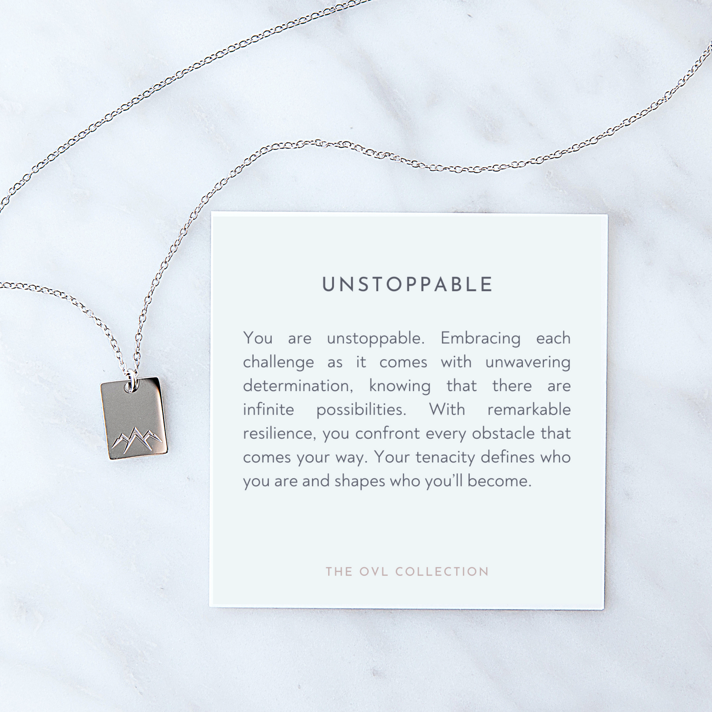 Unstoppable necklace, meaningful gift