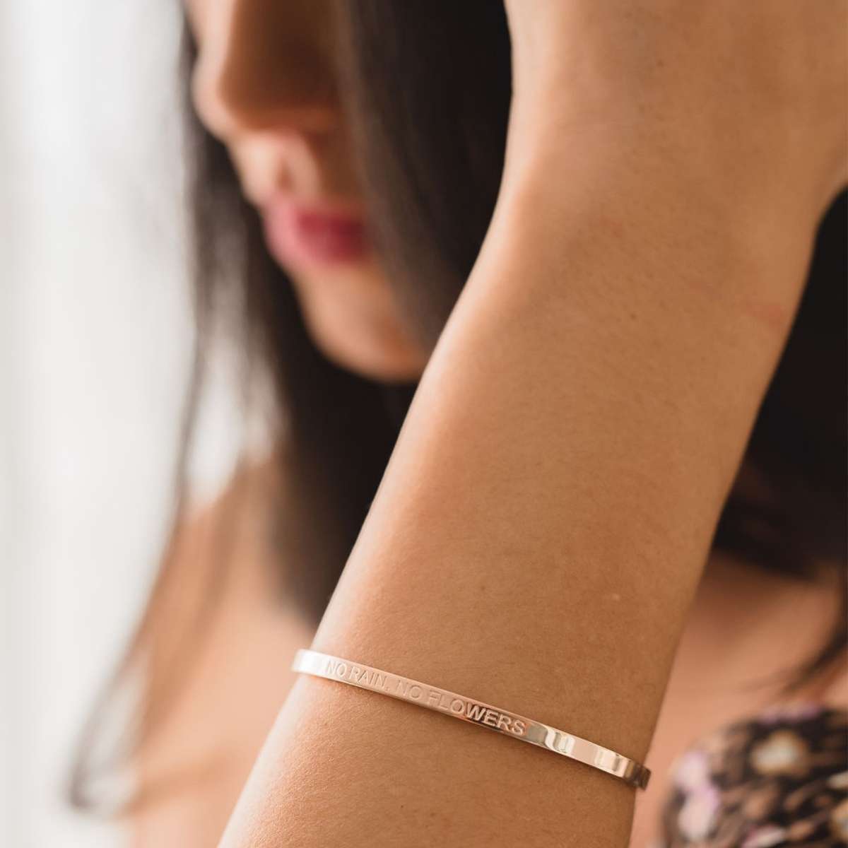 No Rain, No Flowers Cuff Bracelet | Cuff Bracelet | The Ovl Collection