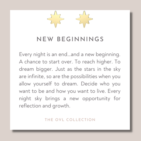 New Beginnings Star Stud Earrings