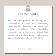 Load image into Gallery viewer, Unstoppable jewelry gift for her - inspirational necklace 
