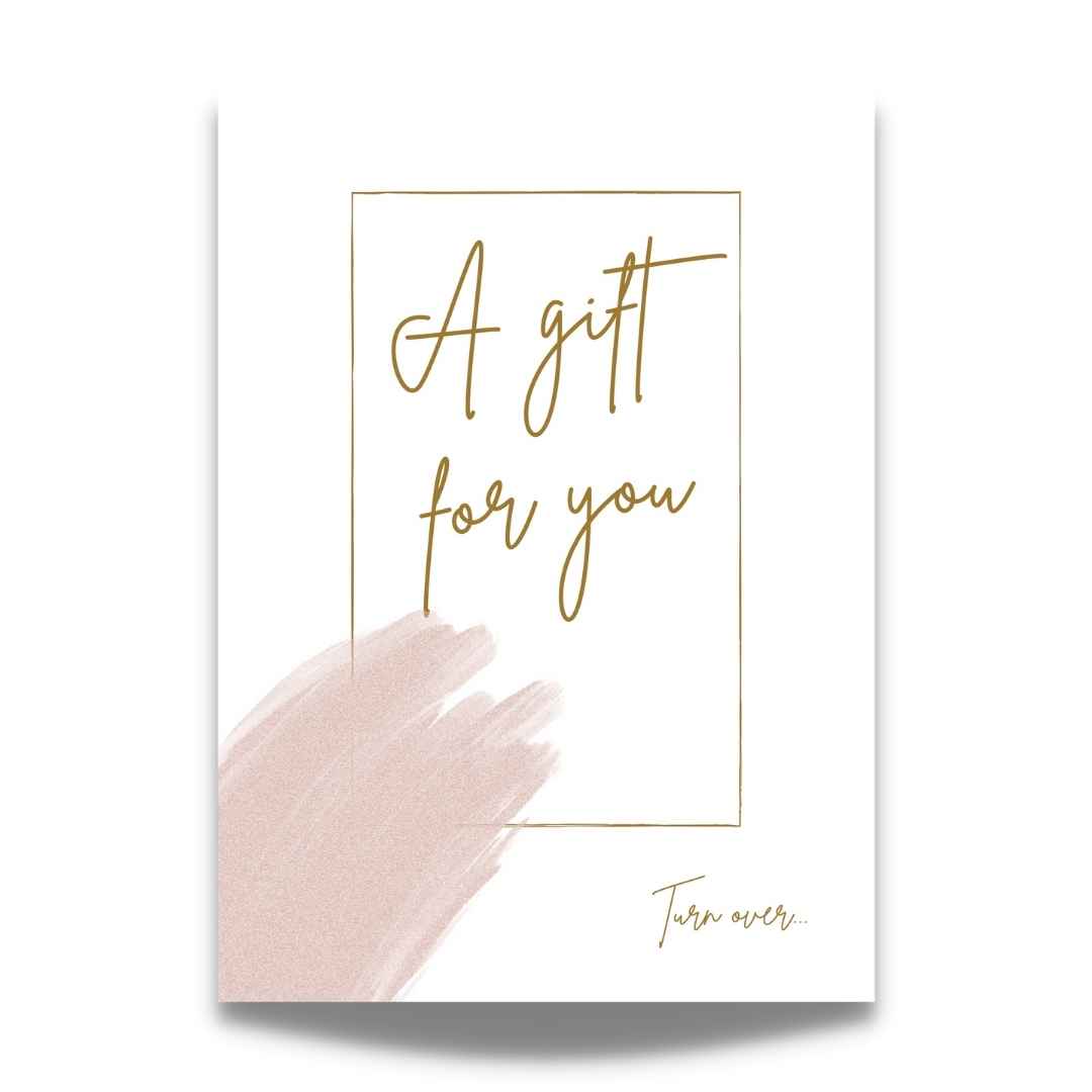 Simple Gift Note Personalized Gold Foil Gift Note | Gift Note | The Ovl Collection