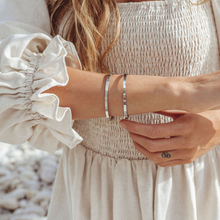 Load image into Gallery viewer, &quot;No Rain, No Flowers&quot; Cuff Bracelet
