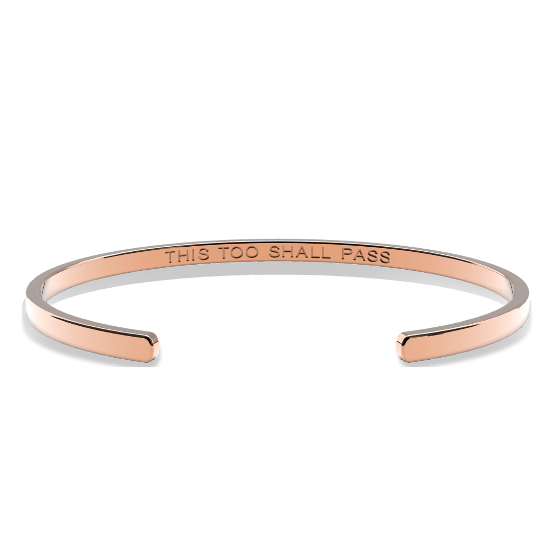 "This Too Shall Pass" Cuff Bracelet
