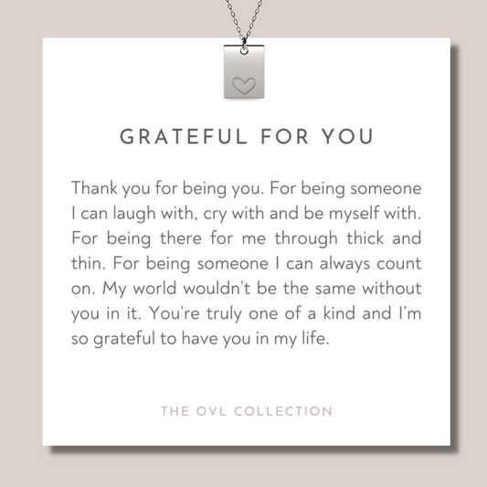 friendship necklace gift grateful for you meaningful jewelry